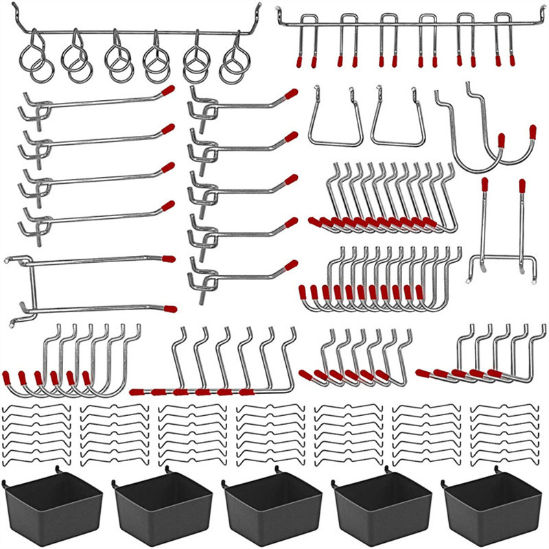 Workshop Tools On Wall - Set di ganci per pannelli forati