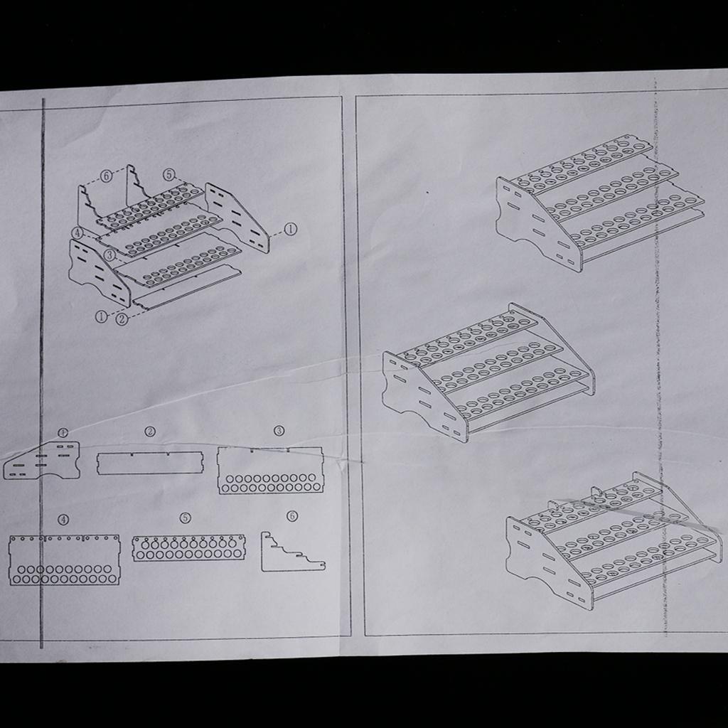 Workshop Tools Shelf - Supporto per Pittura in Legno, Organizzatore