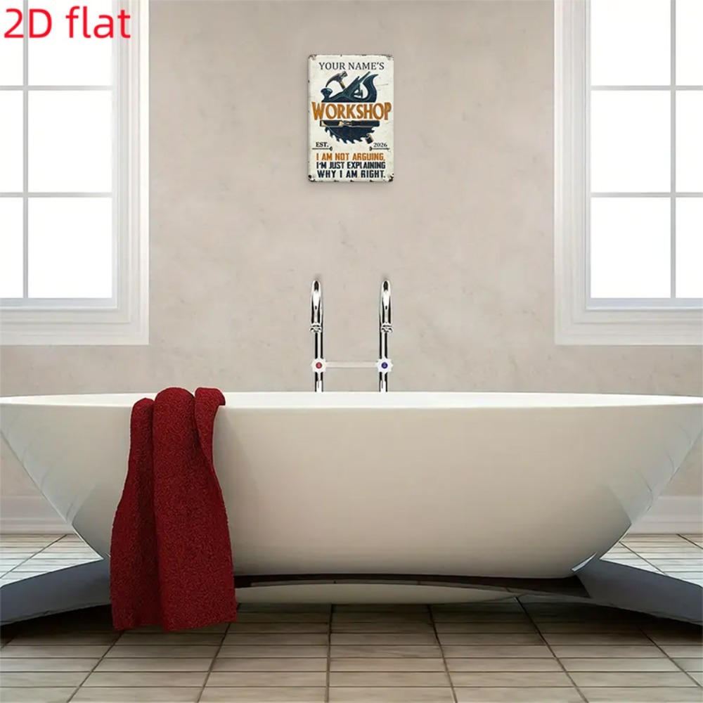 [2D Piatto] 1 pz. Targa in Met - Workshop Tools And Names recensione e prezzo