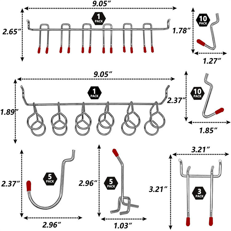 Set di ganci per pannelli fora - Workshop Tools On Wall recensione e prezzo