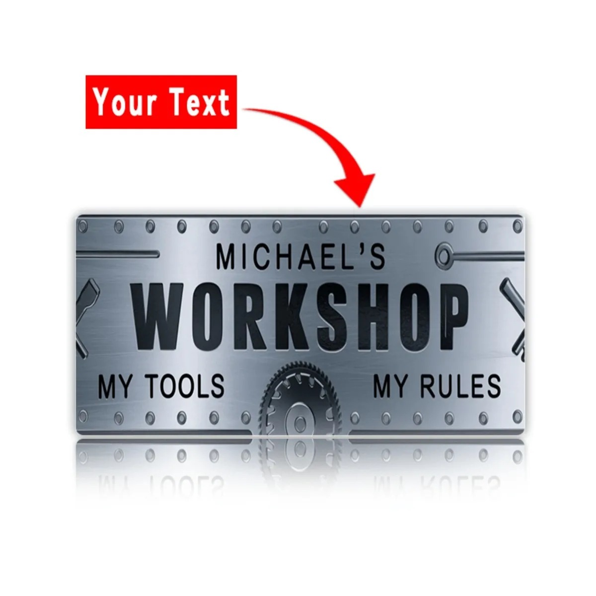 Targa in Alluminio Personalizz - Workshop Tools Wall recensione e prezzo