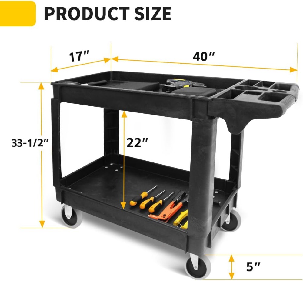 Carrello di Servizio a 2 Ripia - Workshop Tools Shelf recensione e prezzo