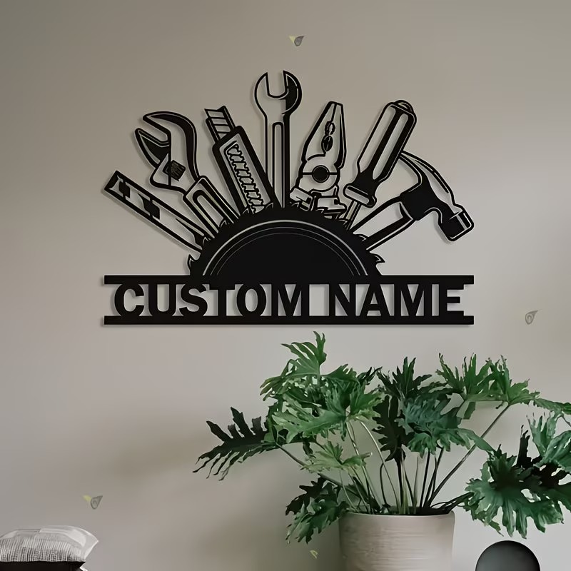 Decorazione Murale in Metallo  - Workshop Tools And Names recensione e prezzo